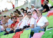 Bakıda tamaşaçıların "Formula 1" həyəcanı. Azərbaycan, Bakı, 18 iyun 2016